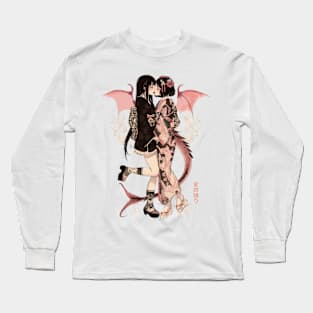 Two Geishas Kissing Graphic T-Shirt 18 Long Sleeve T-Shirt